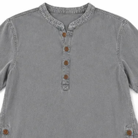 Avelyn – Henley Tunic Top with Side Buttons