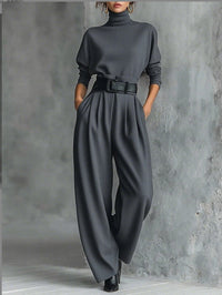Juliet – Turtleneck & Straight-Leg Pants Set