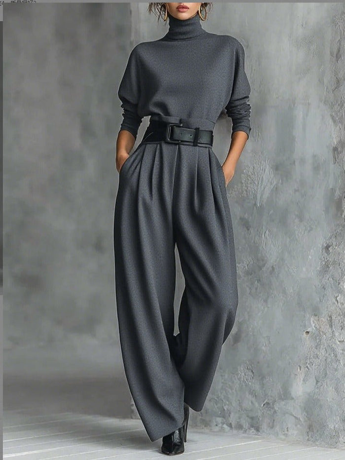 Juliet – Turtleneck & Straight-Leg Pants Set