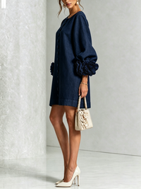 Fiona – Floral Button-Down Mini Dress