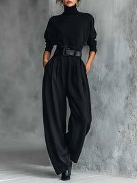 Juliet – Turtleneck & Straight-Leg Pants Set