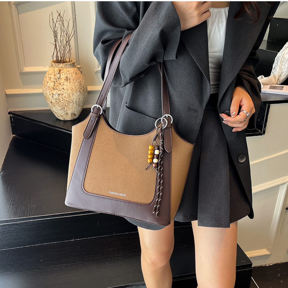 Beatrix Two-Tone Tote Bag — Sernelle — view 5