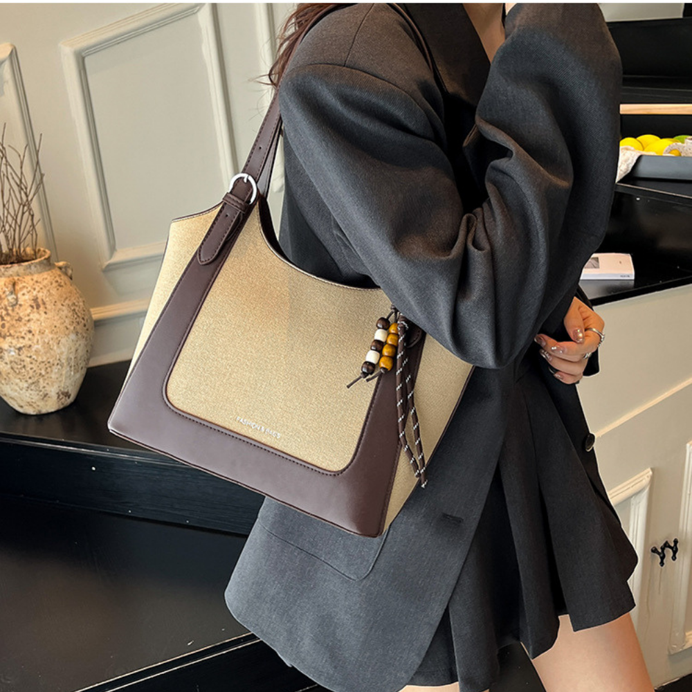 Beatrix Two-Tone Tote Bag — Sernelle — view 9