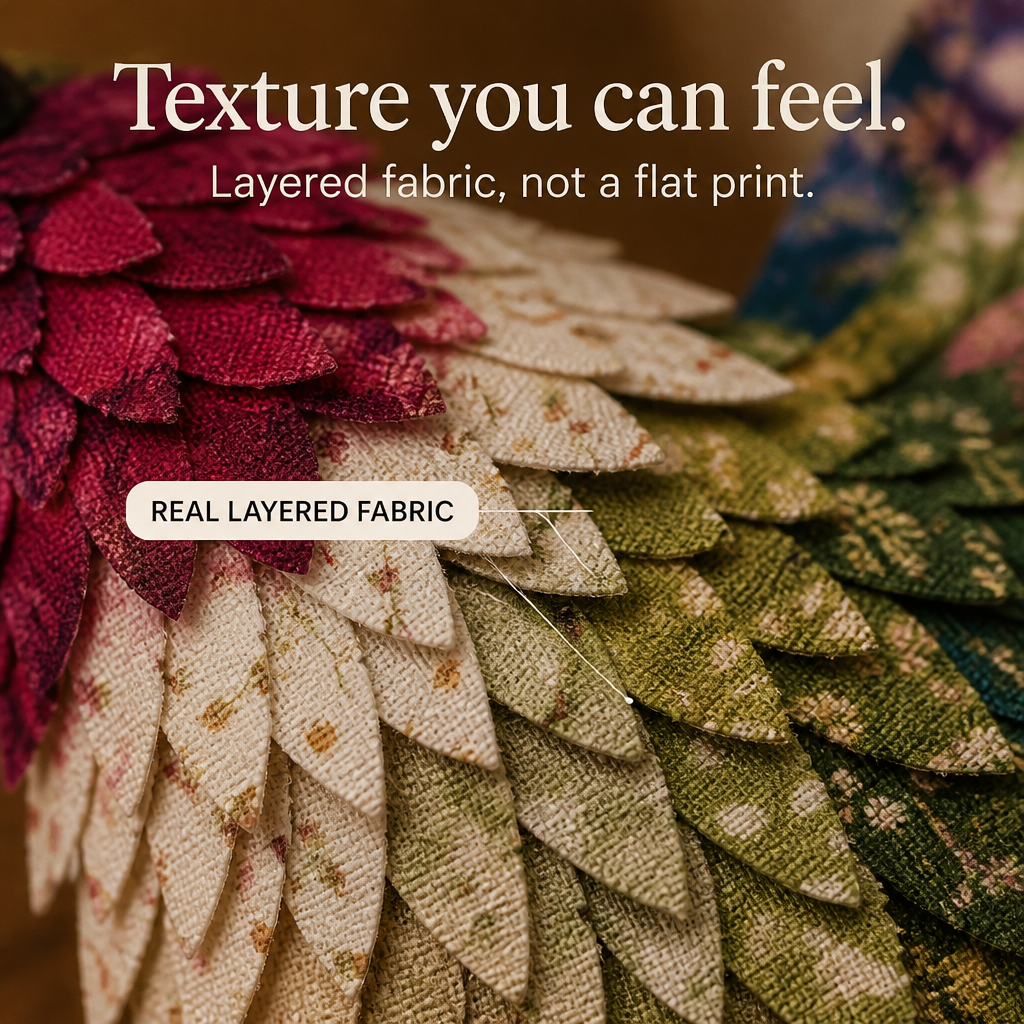 3D Fabric Patchwork Hummingbird Craft Kit