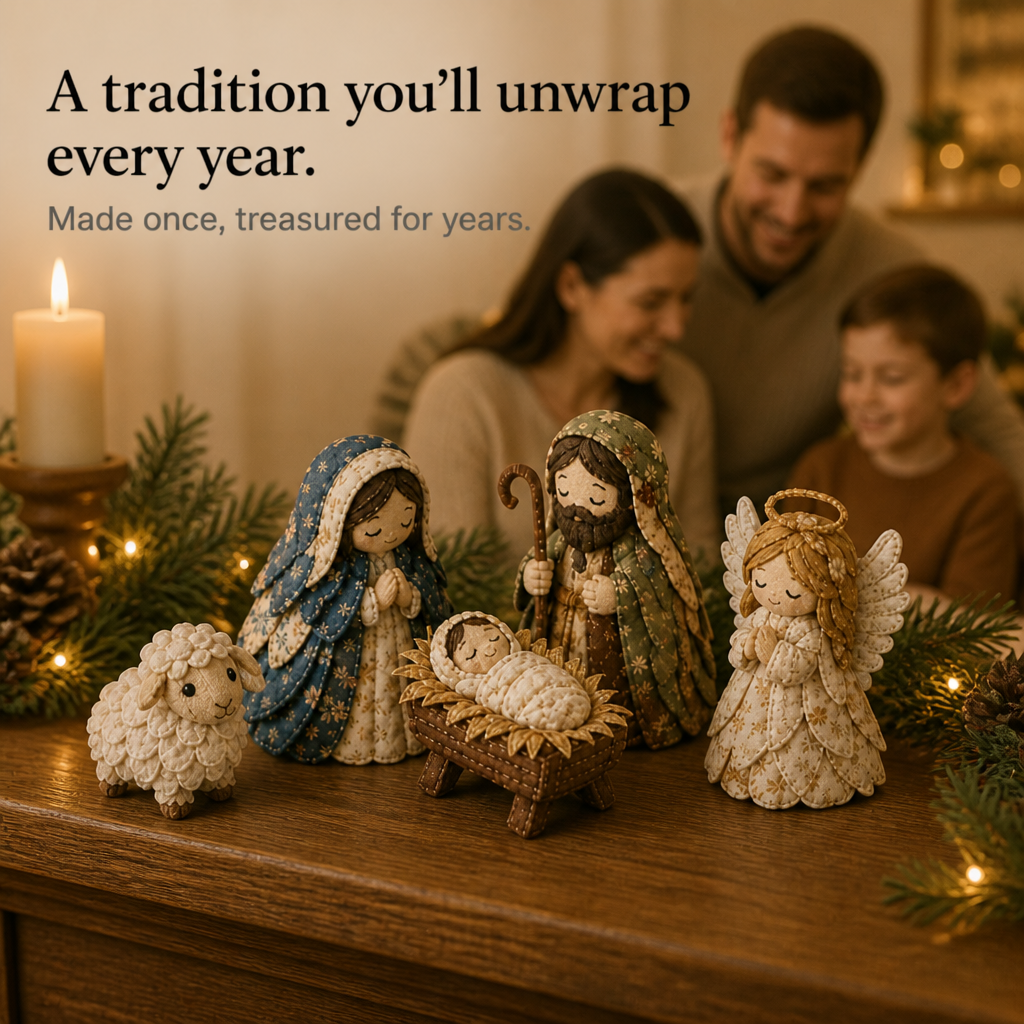 Patchwork Fabric Nativity Sewing Kit