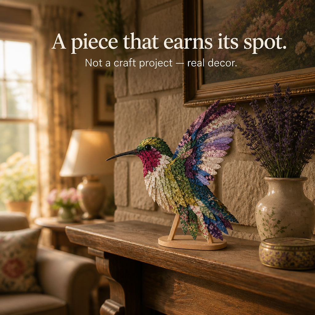 3D Fabric Patchwork Hummingbird Craft Kit