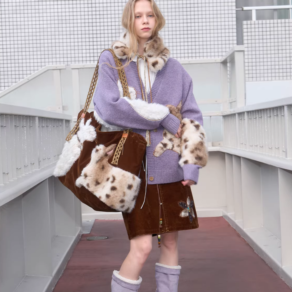 Alba Faux Fur Cat Bag — Sernelle — view 9