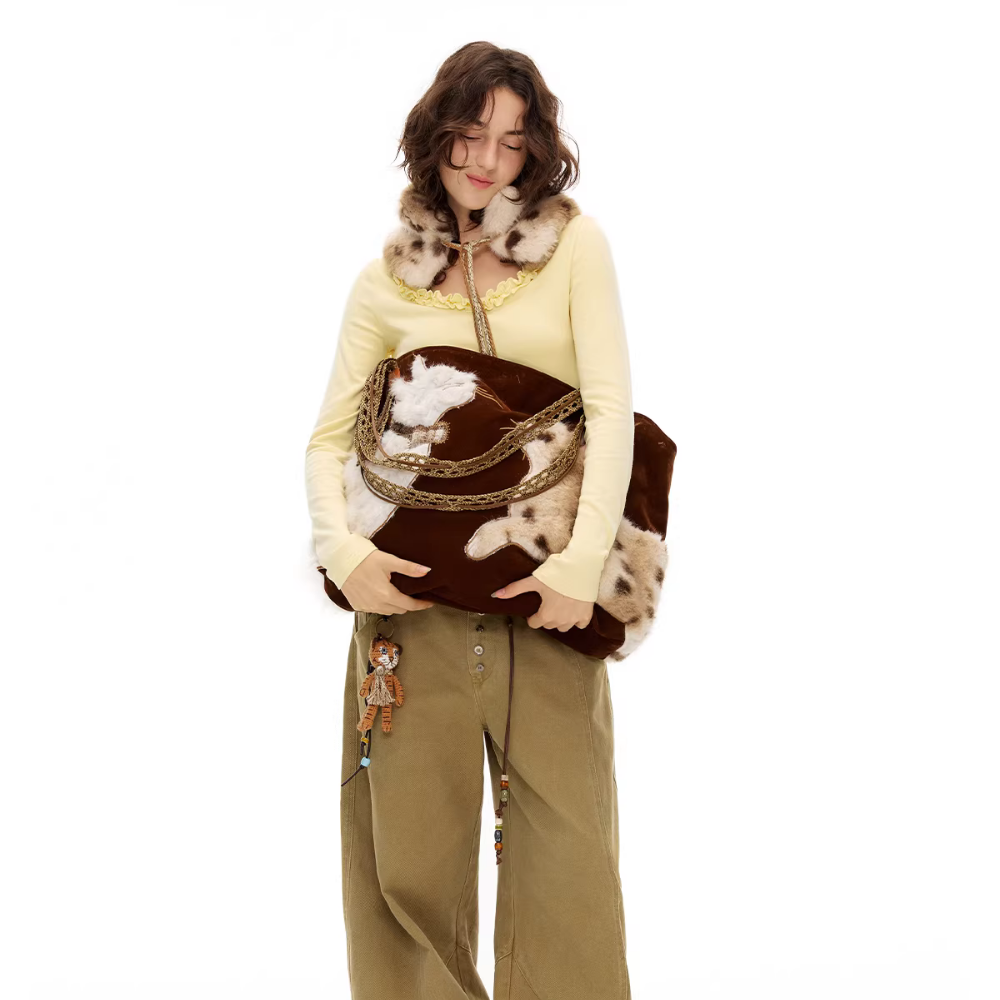 Alba Faux Fur Cat Bag — Sernelle — view 6