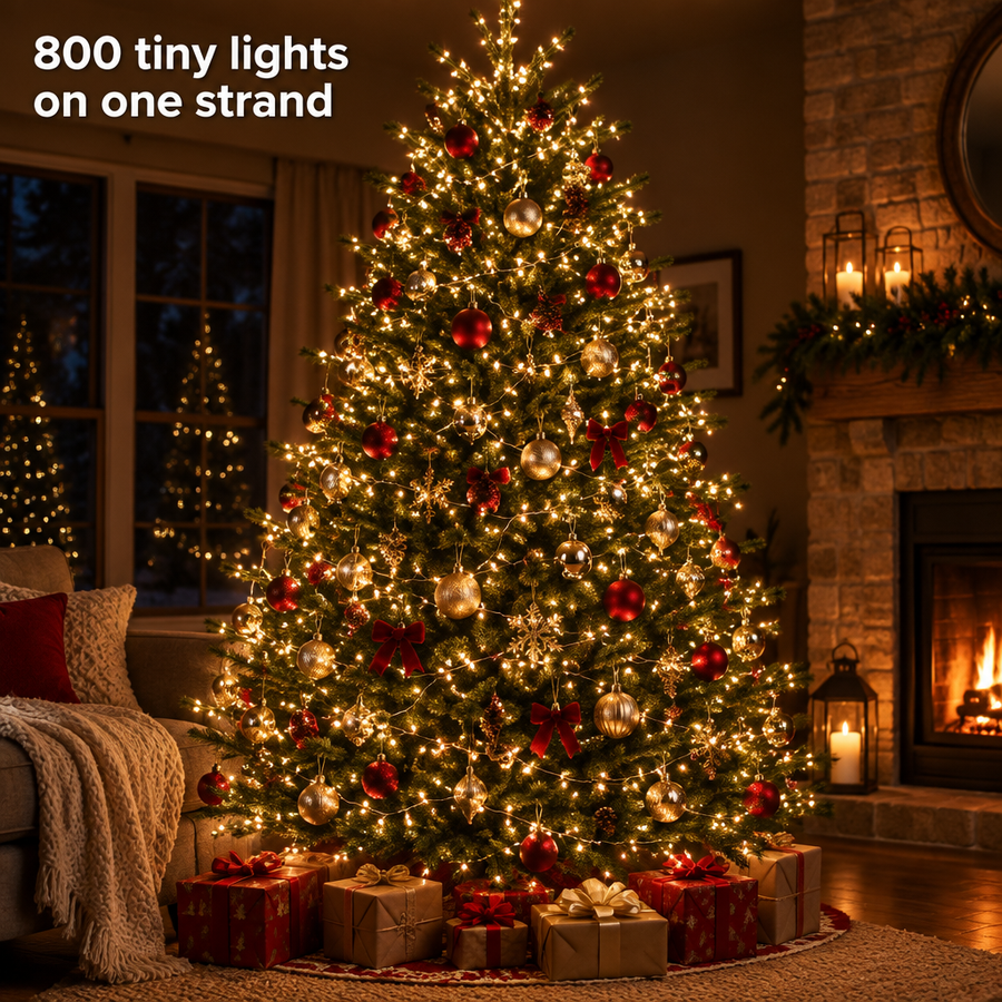 800 tiny lights, one strand