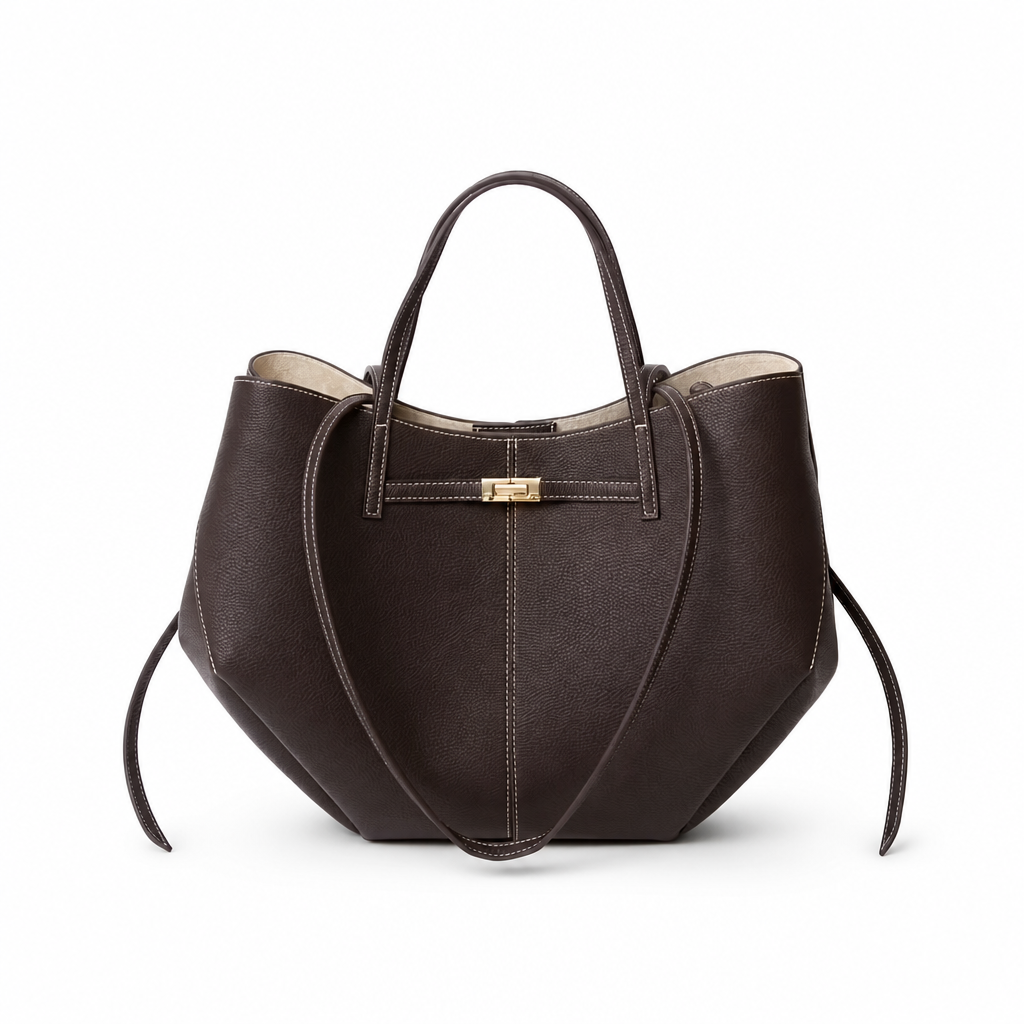 Delia Pebbled Tote Bag