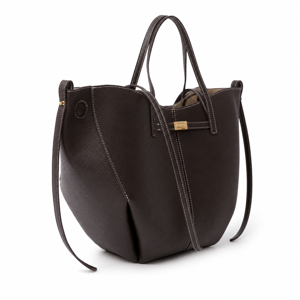 Delia Pebbled Tote Bag