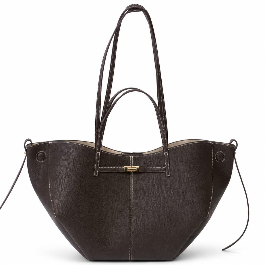 Delia Pebbled Tote Bag
