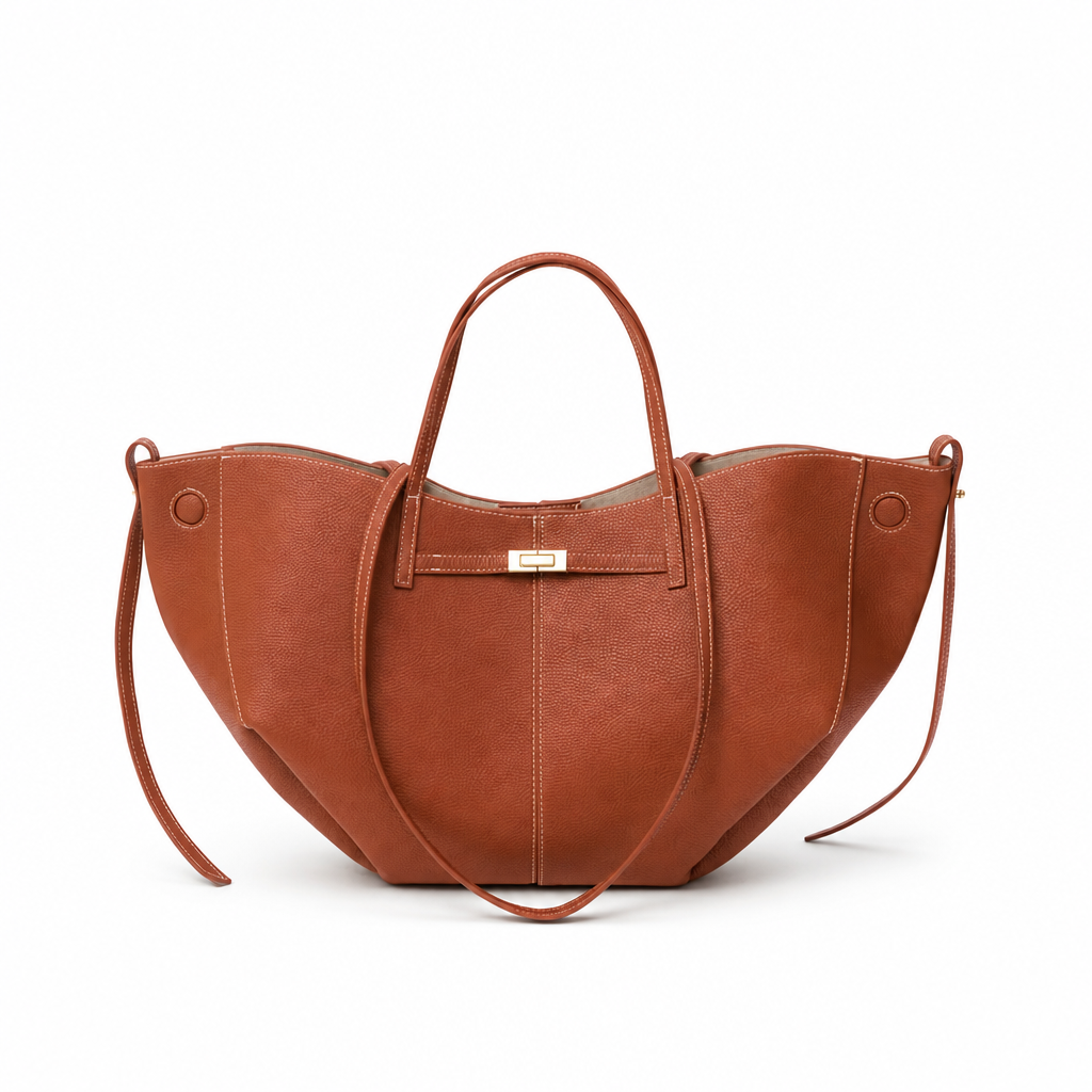 Delia Pebbled Tote Bag