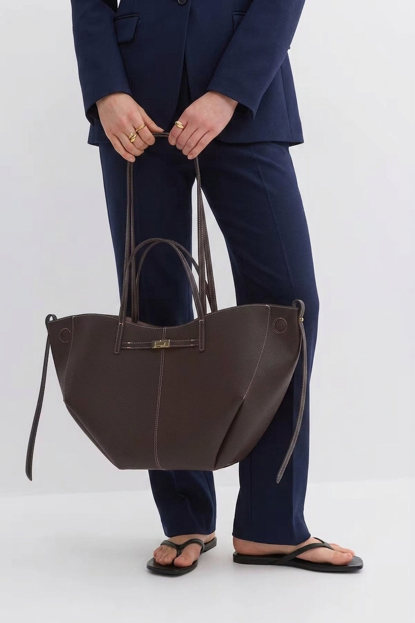 Delia Pebbled Tote Bag