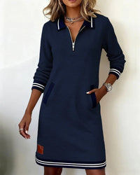 Harper | Zip Collar Dress