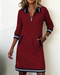 Harper | Zip Collar Dress