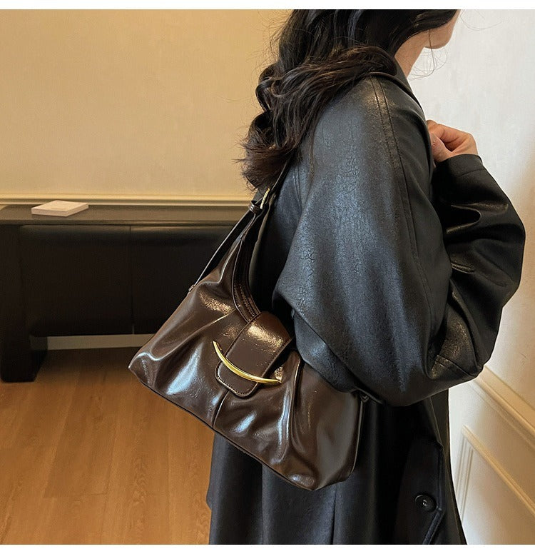 Blythe Glossy Shoulder Bag — Sernelle — view 6