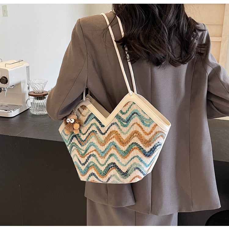 Astrid Woven Tote Bag — Sernelle — view 5