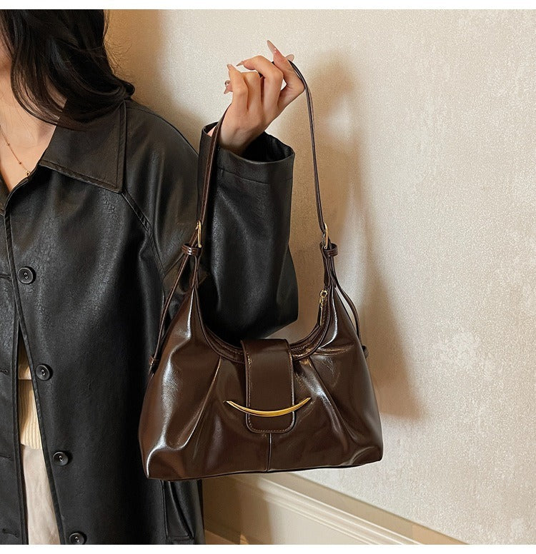 Blythe Glossy Shoulder Bag — Sernelle — view 7