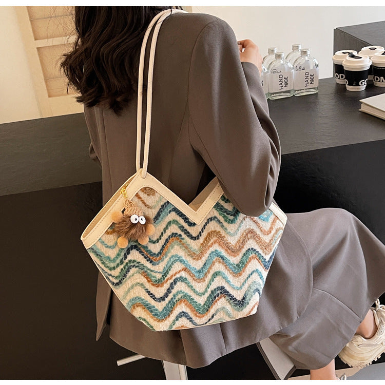 Astrid Woven Tote Bag — Sernelle — view 6