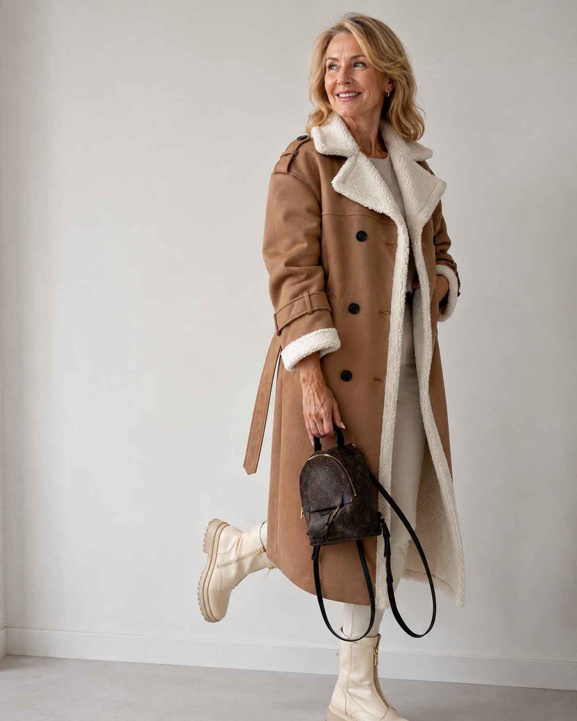 Yvette – Teddy-Lined Trench Coat
