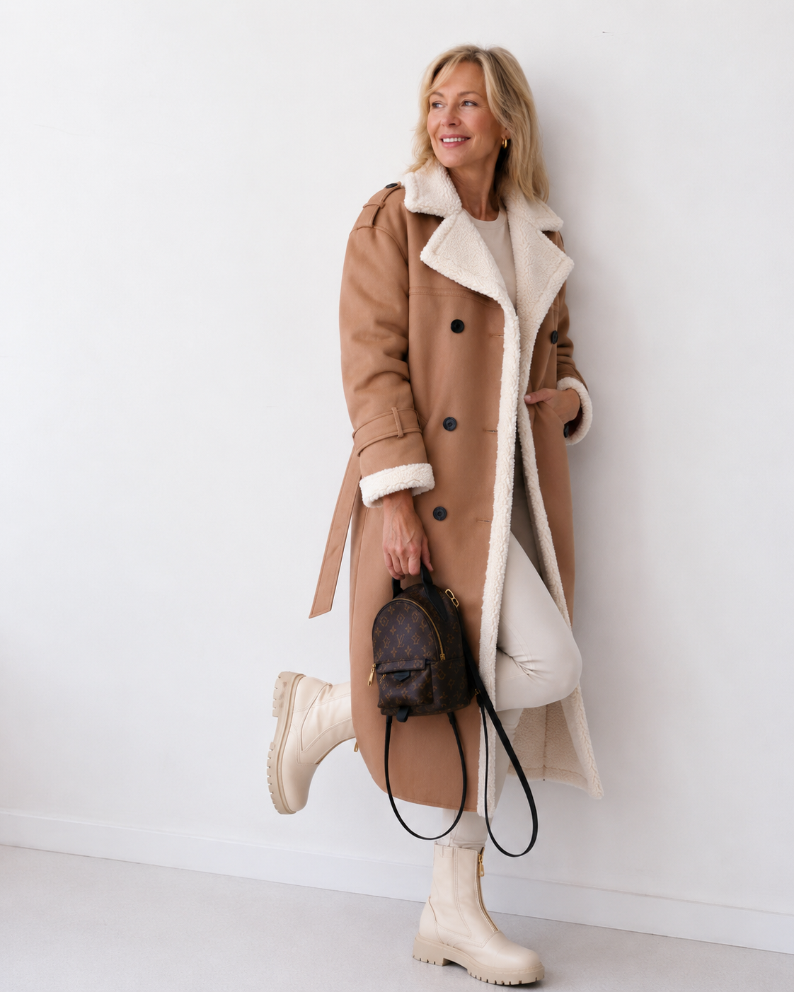 Yvette – Teddy-Lined Trench Coat