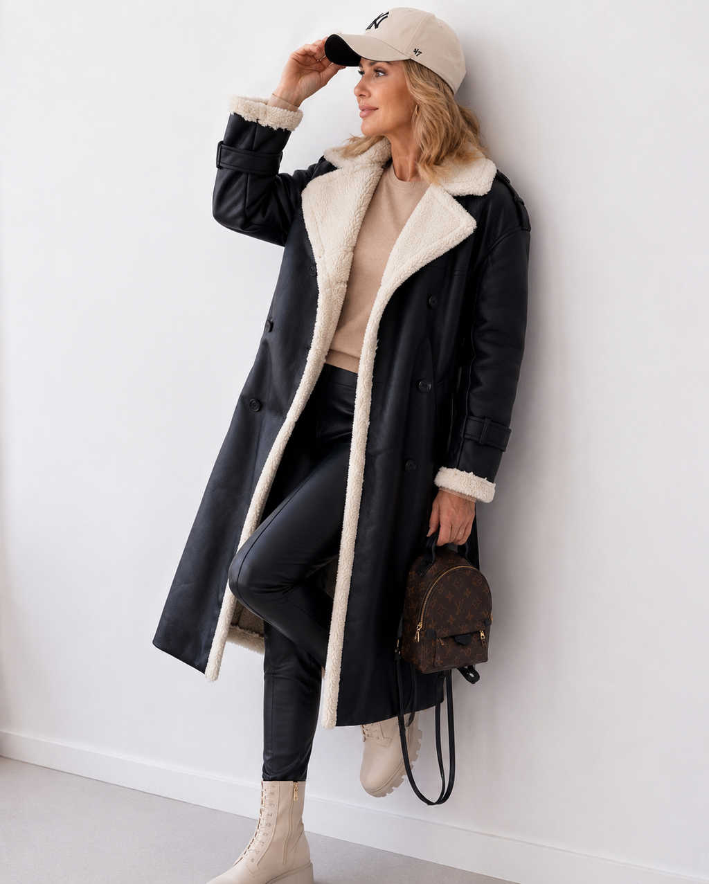 Yvette – Teddy-Lined Trench Coat