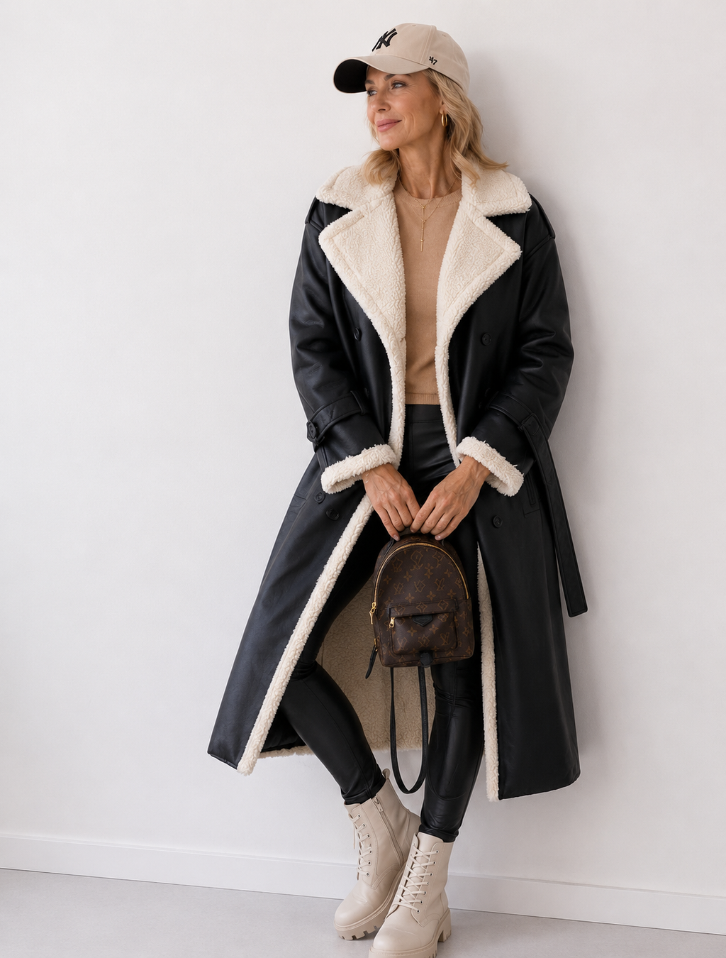 Yvette – Teddy-Lined Trench Coat