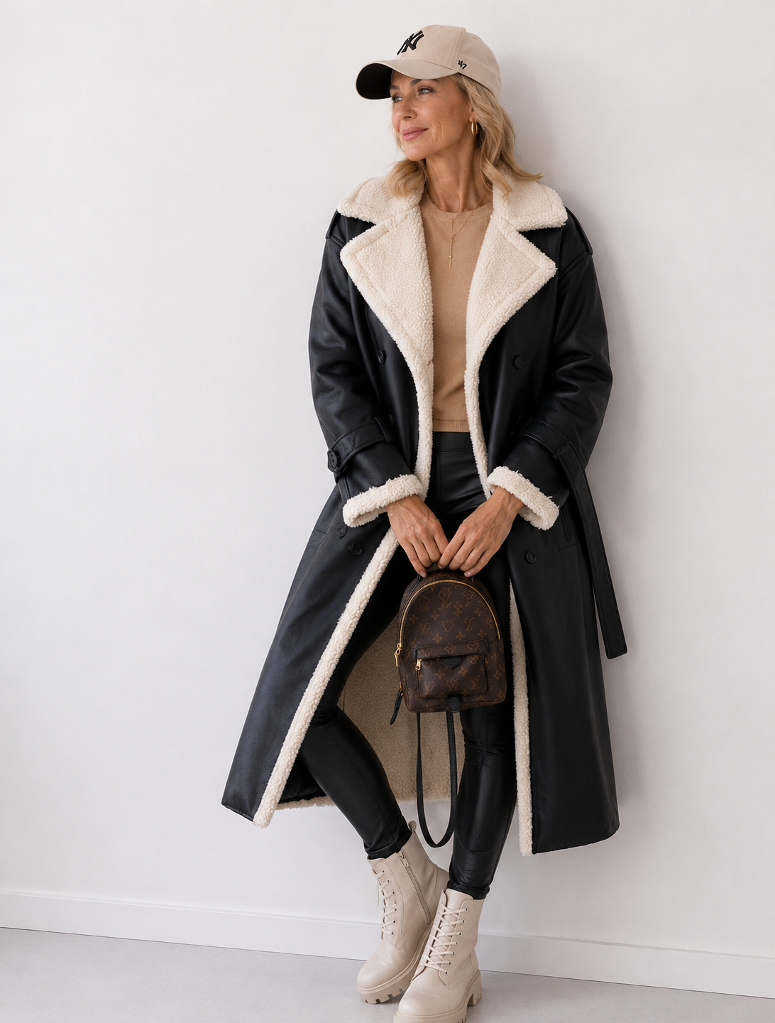 Yvette – Teddy-Lined Trench Coat