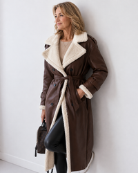 Yvette – Teddy-Lined Trench Coat