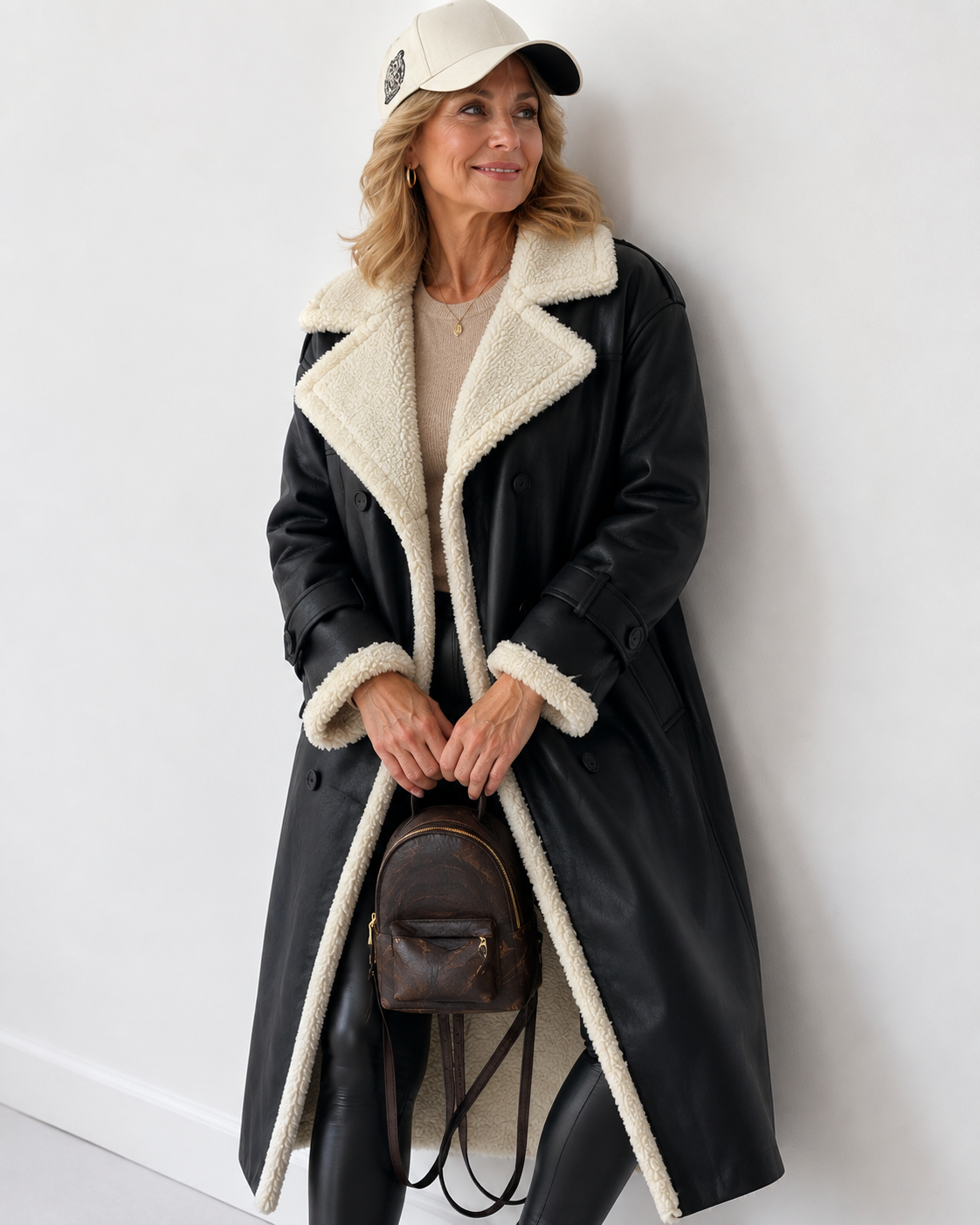 Yvette – Teddy-Lined Trench Coat