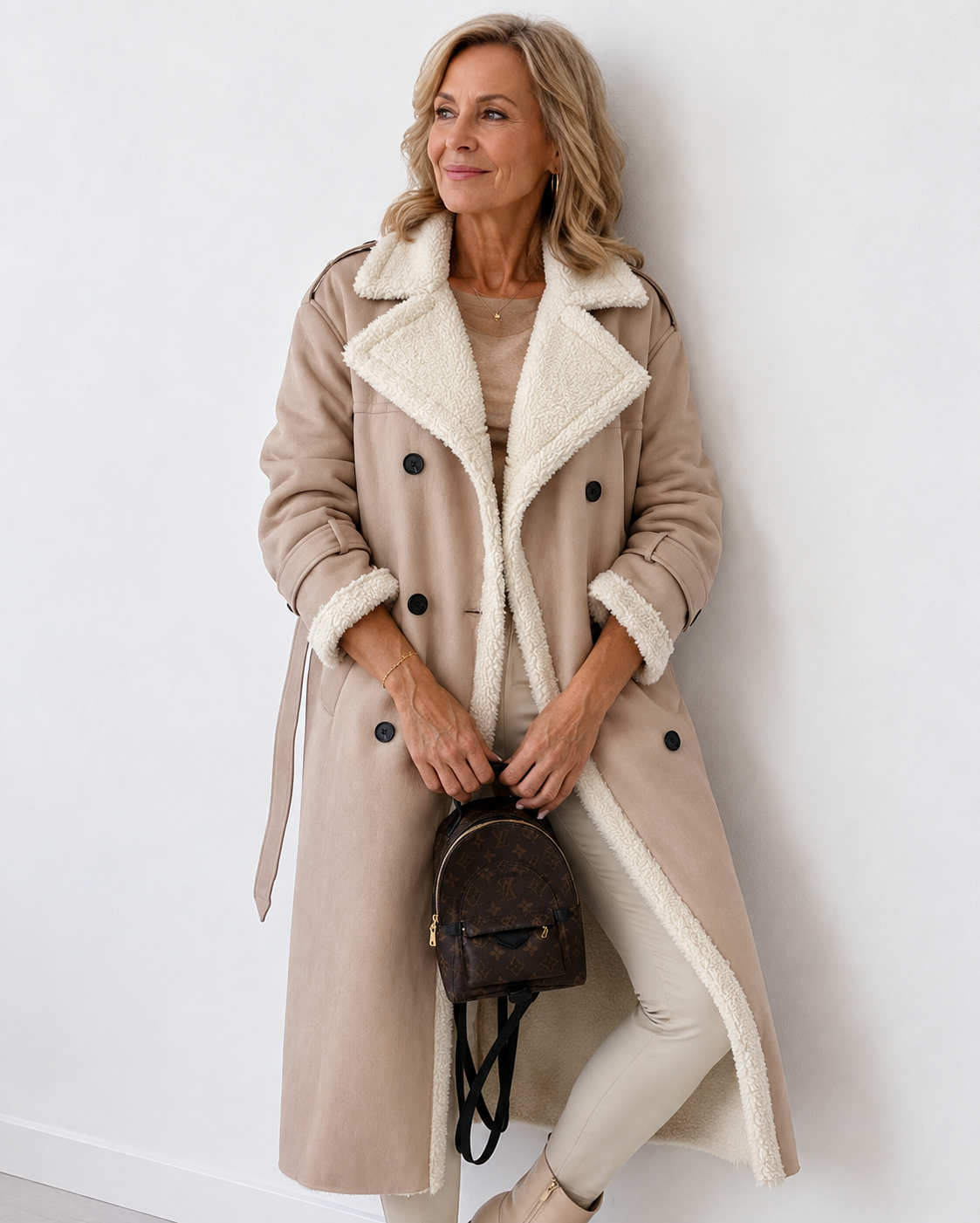 Yvette – Teddy-Lined Trench Coat