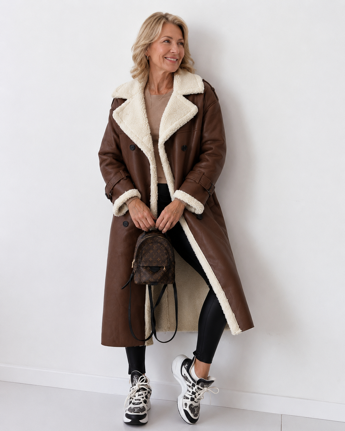 Yvette – Teddy-Lined Trench Coat