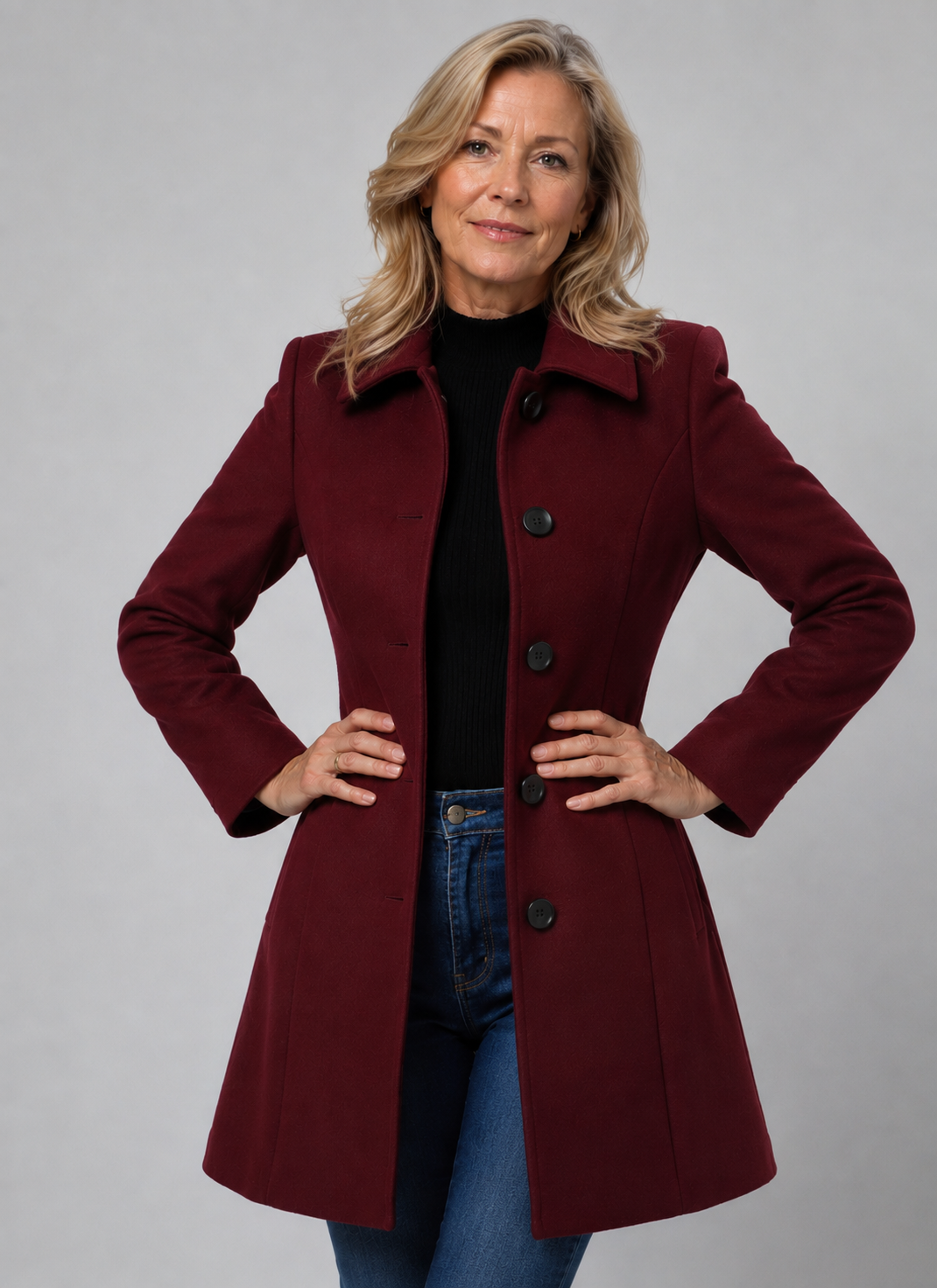 Lenora – Classic Fit & Flare Coat
