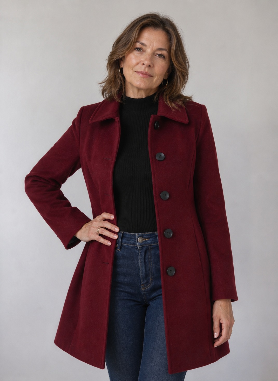 Lenora – Classic Fit & Flare Coat