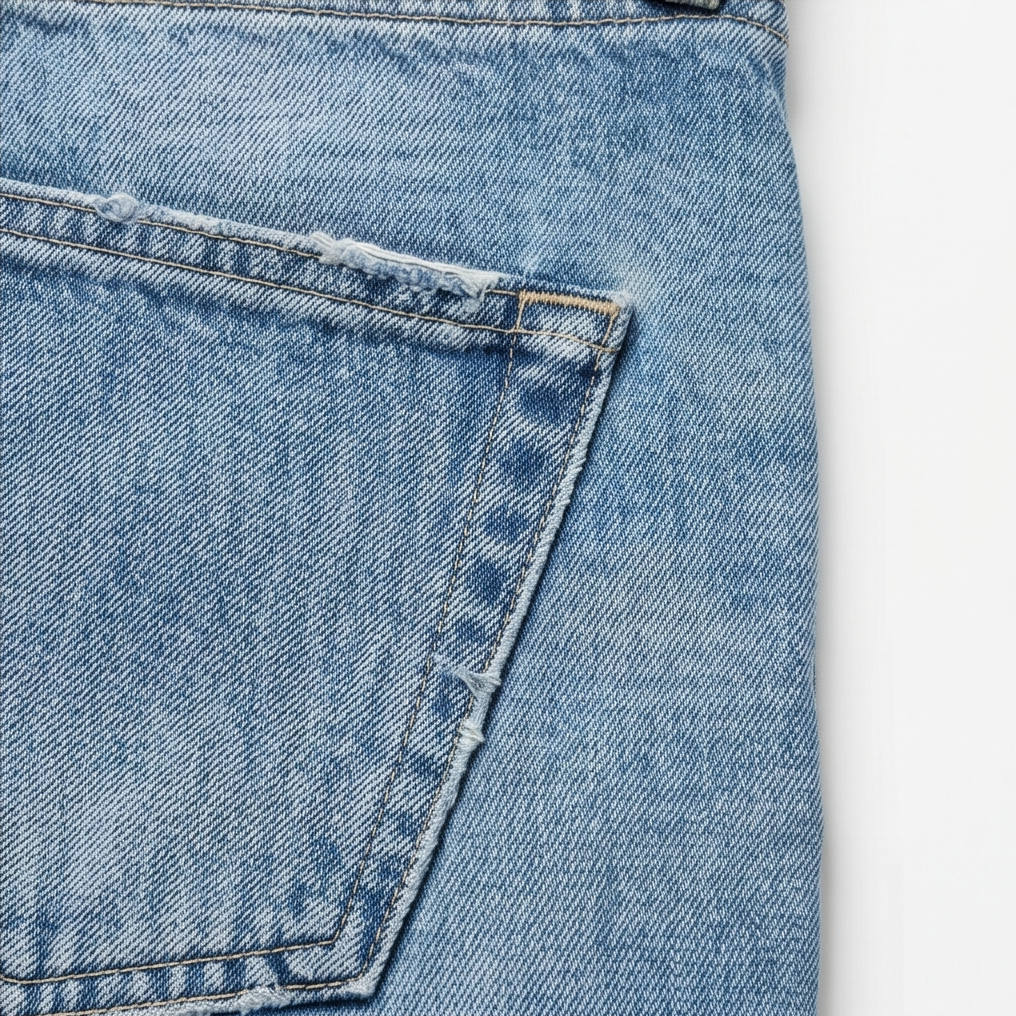 Lumière – High-Waisted Cropped Barrel Jeans