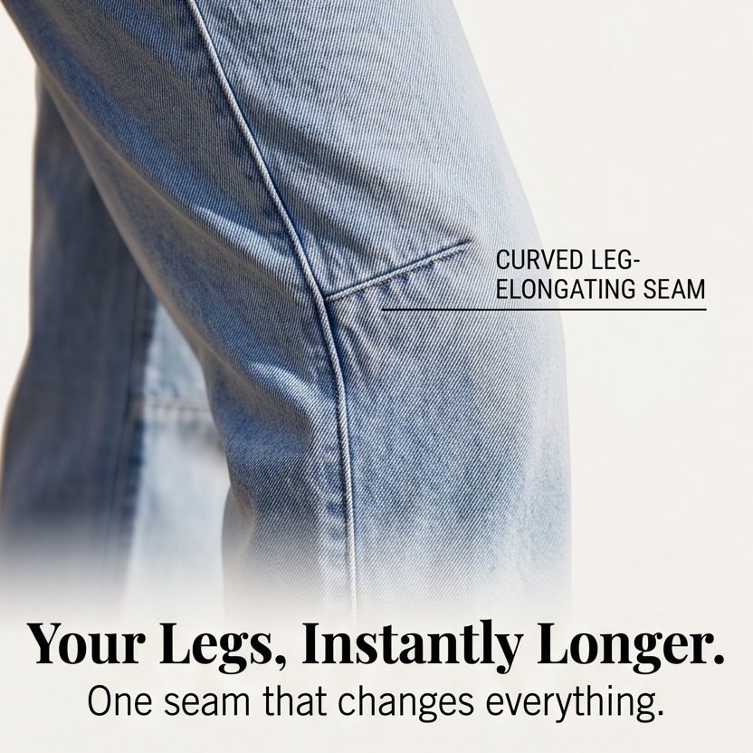 Lumière – High-Waisted Cropped Barrel Jeans