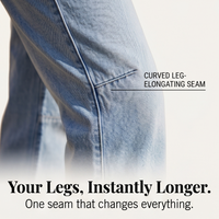 Lumière – High-Waisted Cropped Barrel Jeans