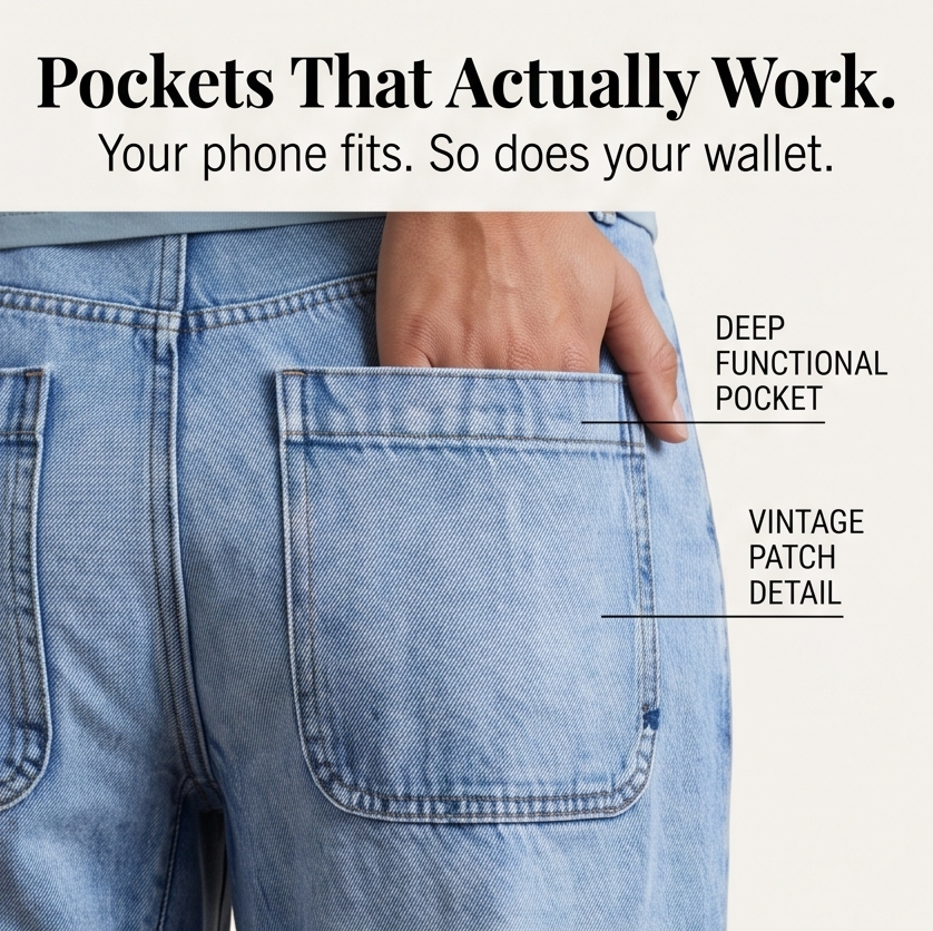 Lumière – High-Waisted Cropped Barrel Jeans