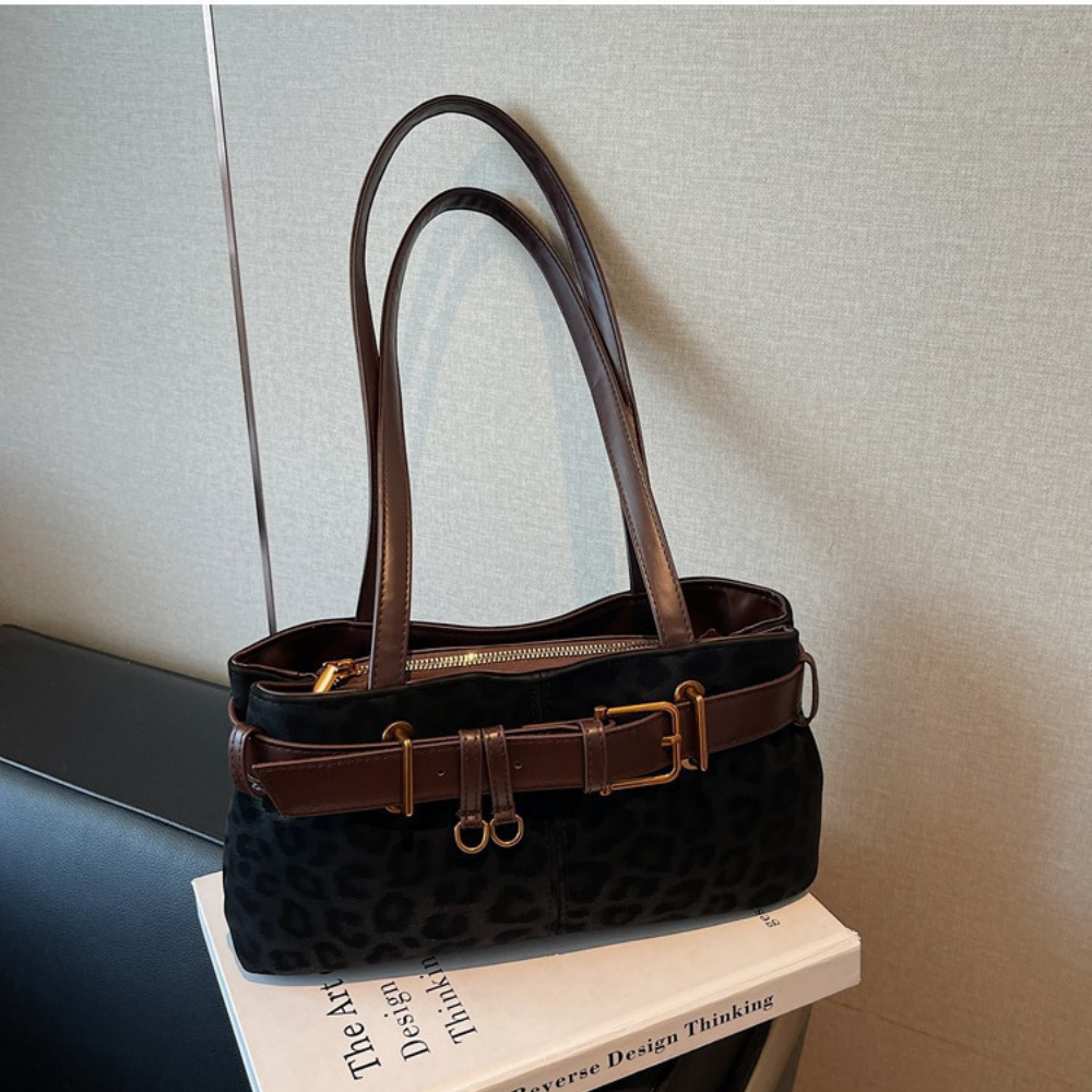 Ivy Suede-Look Shoulder Bag — Sernelle — view 8
