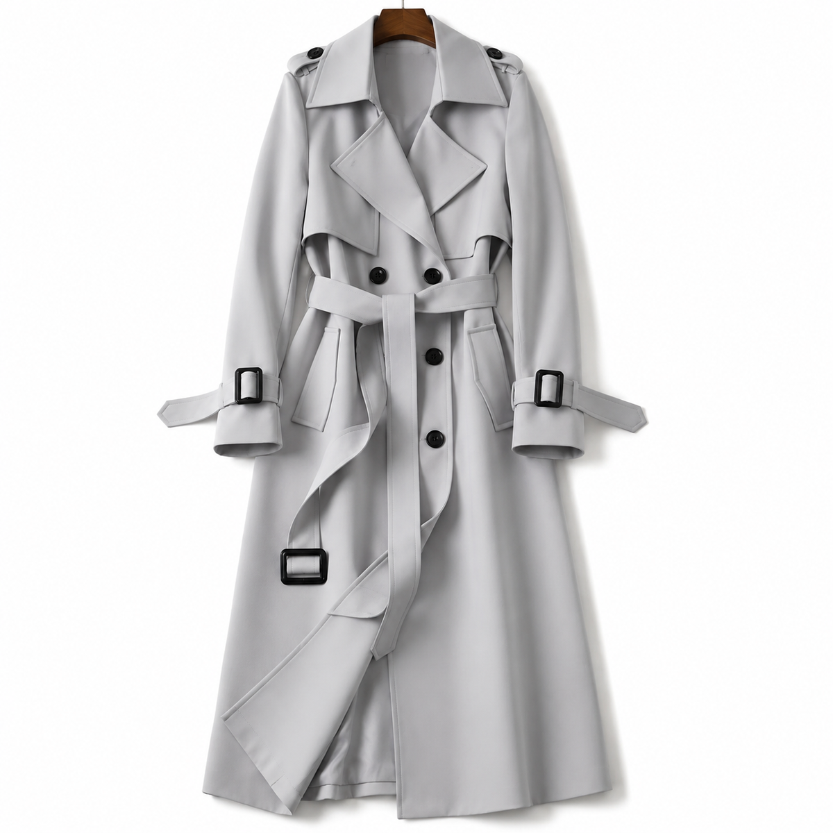 Natalia – Classic Long Trench Coat