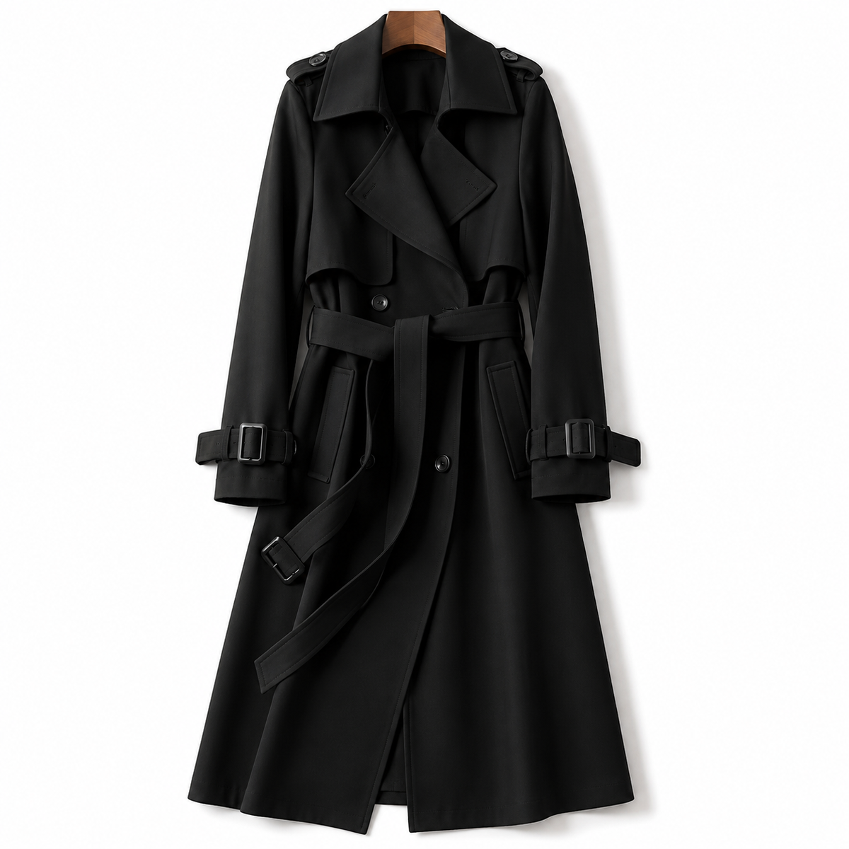 Natalia – Classic Long Trench Coat