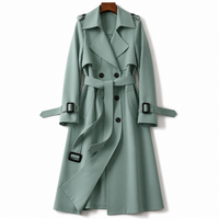 Natalia – Classic Long Trench Coat