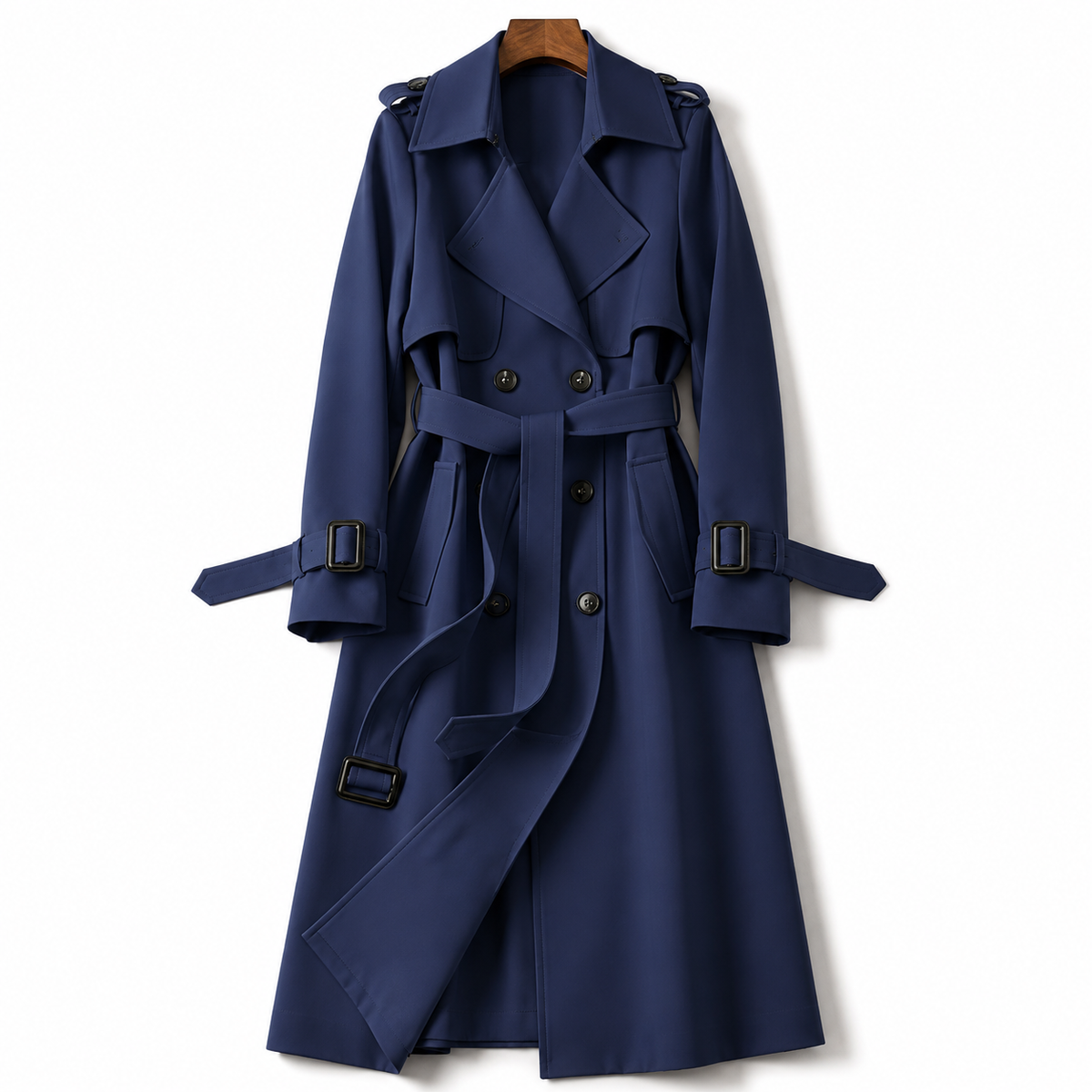 Natalia – Classic Long Trench Coat