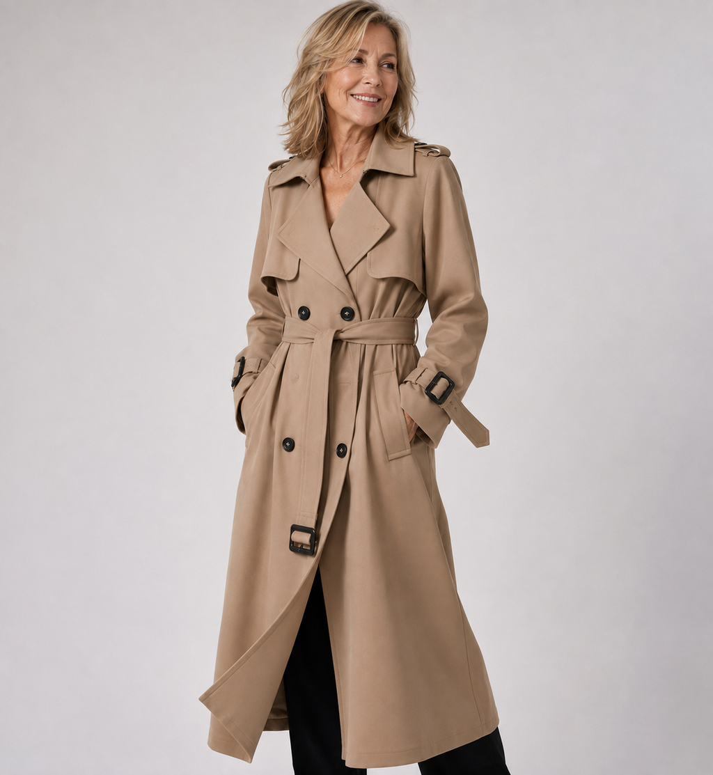 Natalia – Classic Long Trench Coat