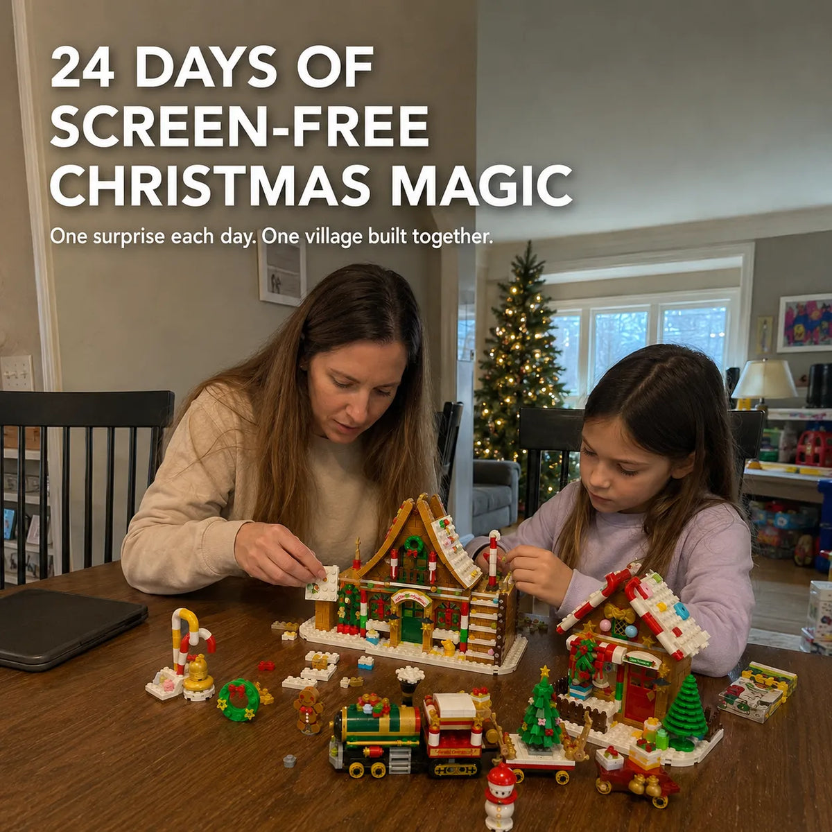Christmas Village Advent Calendar – 24 Days of Light-Up Building Surprises