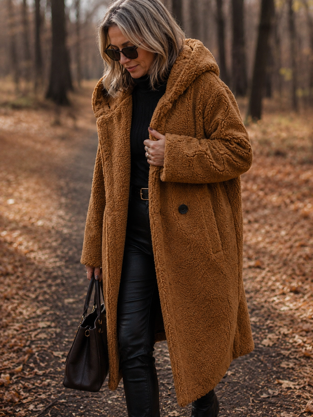 Roxanne – Long Teddy Coat