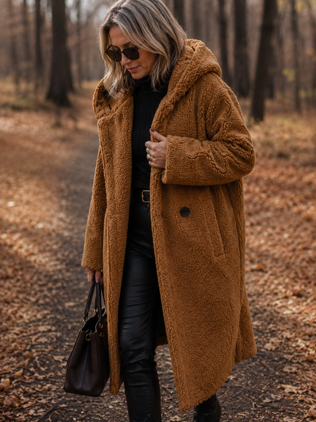 Roxanne – Long Teddy Coat
