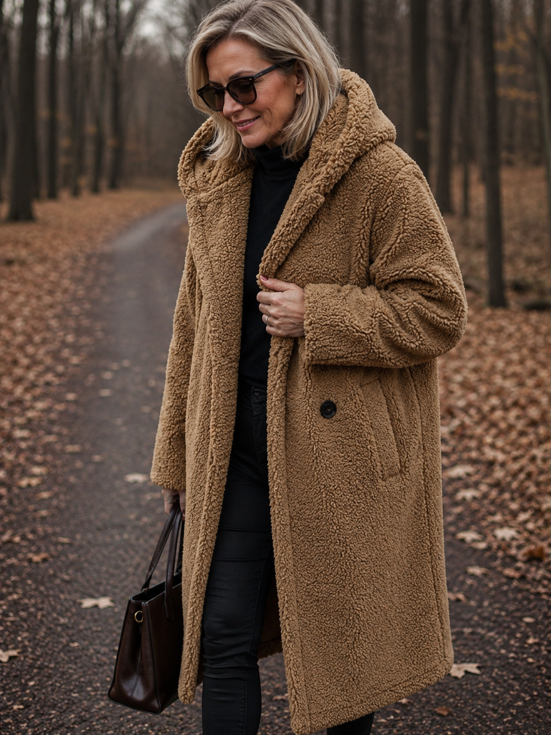 Roxanne – Long Teddy Coat