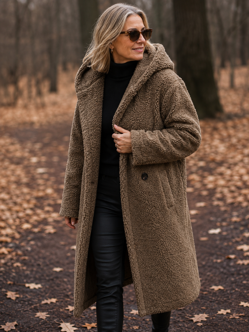 Roxanne – Long Teddy Coat